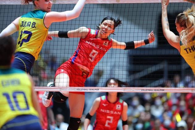 Aya Watanabe (JPN), SEPTEMBER 24, 2023 - Volleyball : FIVB Road To Paris Volleyball Qualifier World Cup 2023 Japan, Women s tournament match between Japan - Brazil at the Yoyogi National Stadium in Tokyo, Japan. Noxthirdxpartyxsales  (230327860)