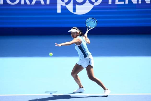 Moyuka UchijimaJPN), SEPTEMBER 25, 2023 - Tennis : Women s Singles 1st Round at Ariake Coliseum during TORAY Pan Pacific Open Tennis Tournament 2023, Japan. Noxthirdxpartyxsales  (230414963)