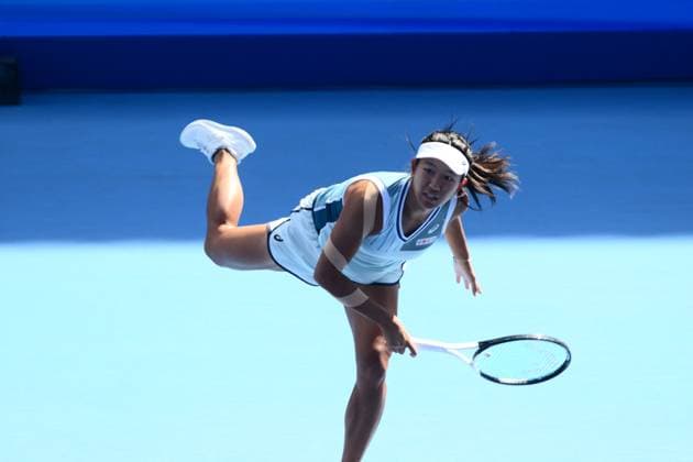 Moyuka UchijimaJPN), SEPTEMBER 25, 2023 - Tennis : Women s Singles 1st Round at Ariake Coliseum during TORAY Pan Pacific Open Tennis Tournament 2023, Japan. Noxthirdxpartyxsales  (230414966)