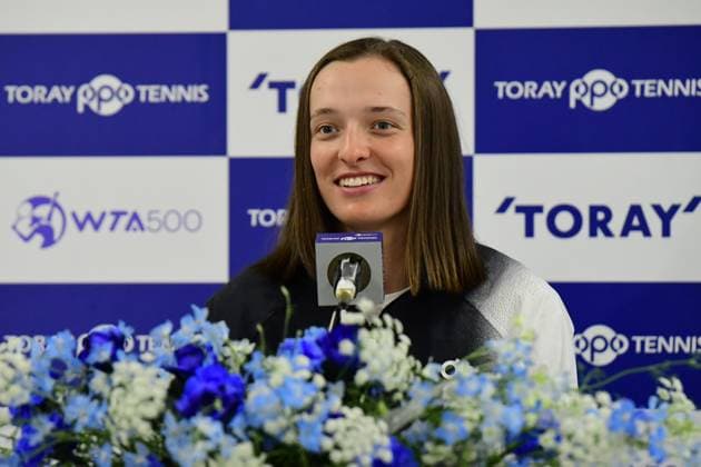 Iga Swiatek (POL), SEPTEMBER 25, 2023 - Tennis : Women s Singles Round 32 at Ariake Coliseum during TORAY Pan Pacific Open Tennis Tournament 2023, Japan. Noxthirdxpartyxsales  (230423148)