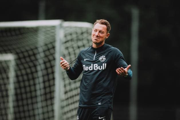 FC Salzburg Training Session SAALFELDEN, AUSTRIA - JULY 03: Coach Matthias Jaissle of FC Red Bull Salzburg during a training session on July 3, 2023 in Saalfelden, Austria. Copyright: xAndreasxSchaadx-xFCxRedxBullxSalzburgx _KU21506