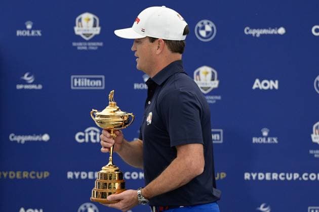 Zach Johnson (USA) during the USA an Europe Ryder Cup 2023 captains press conference, PK, Pressekonferenz at Marco Simone Golf & Country Club on September 25, 2023 in Rome, Italy.  Copyright: xFabrizioxCorradetti IPAxSportx x xx IPA_40555106 IPA_IPA40555106
