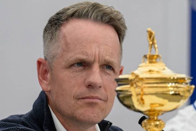 Luke Donald (ENG) during the USA an Europe Ryder Cup 2023 captains press conference, PK, Pressekonferenz at Marco Simone Golf & Country Club on September 25, 2023 in Rome, Italy.  Copyright: xFabrizioxCorradetti IPAxSportx x xx IPA_40555111 IPA_IPA40555111
