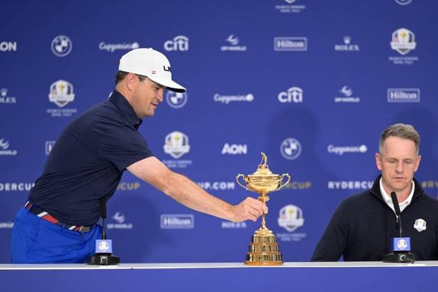Zach Johnson (USA) during the USA an Europe Ryder Cup 2023 captains press conference, PK, Pressekonferenz at Marco Simone Golf & Country Club on September 25, 2023 in Rome, Italy.  Copyright: xFabrizioxCorradetti IPAxSportx x xx IPA_40555132 IPA_IPA40555132