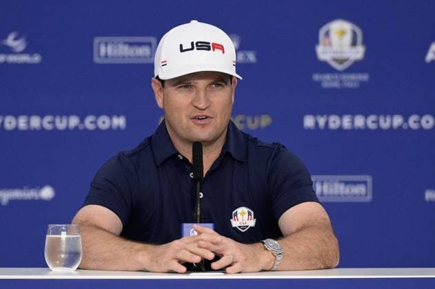 Zach Johnson (USA) during the USA an Europe Ryder Cup 2023 captains press conference, PK, Pressekonferenz at Marco Simone Golf & Country Club on September 25, 2023 in Rome, Italy.  Copyright: xFabrizioxCorradetti IPAxSportx x xx IPA_40555136 IPA_IPA40555136