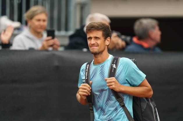 TENNIS - ATP, Tennis Herren Layjet Open BAD WALTERSDORF,AUSTRIA,25.SEP.23 - TENNIS - ATP Challenger Tour, Layjet Open. Image shows Vit Kopriva (CZE).  GEPAxpictures xJohannesxFriedl