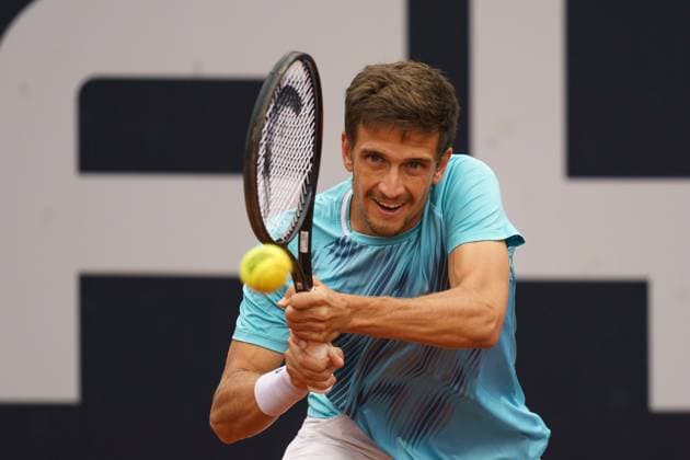 TENNIS - ATP, Tennis Herren Layjet Open BAD WALTERSDORF,AUSTRIA,25.SEP.23 - TENNIS - ATP Challenger Tour, Layjet Open. Image shows Vit Kopriva (CZE).  GEPAxpictures xJohannesxFriedl