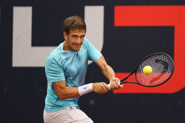 TENNIS - ATP, Tennis Herren Layjet Open BAD WALTERSDORF,AUSTRIA,25.SEP.23 - TENNIS - ATP Challenger Tour, Layjet Open. Image shows Vit Kopriva (CZE).  GEPAxpictures xJohannesxFriedl