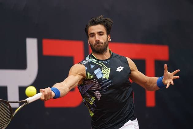 TENNIS - ATP, Tennis Herren Layjet Open BAD WALTERSDORF,AUSTRIA,25.SEP.23 - TENNIS - ATP Challenger Tour, Layjet Open. Image shows Andrea Pellegrino (ITA).  GEPAxpictures xJohannesxFriedl