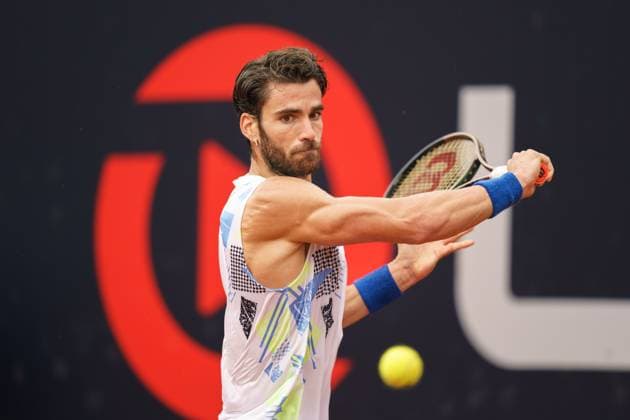 TENNIS - ATP, Tennis Herren Layjet Open BAD WALTERSDORF,AUSTRIA,25.SEP.23 - TENNIS - ATP Challenger Tour, Layjet Open. Image shows Andrea Pellegrino (ITA).  GEPAxpictures xJohannesxFriedl
