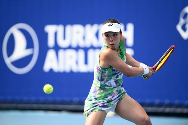 Himeno Sakatsume (JPN), SEPTEMBER 26, 2023 - Tennis : Women s Singles Round 32 at Ariake Coliseum during TORAY Pan Pacific Open Tennis Tournament 2023, Japan. Noxthirdxpartyxsales  (230511332)
