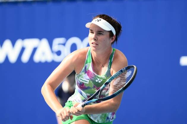 Linda Noskova (CZE), SEPTEMBER 26, 2023 - Tennis : Women s Singles Round 32 at Ariake Coliseum during TORAY Pan Pacific Open Tennis Tournament 2023, Japan. Noxthirdxpartyxsales  (230511338)