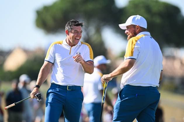 Sport Bilder des Tages Ryder Cup 2023, Practice and Previews, Golf, Marco Simone Golf & Country Club, Rome, Italy - 26 Sep 2023  Copyright: xGreigxCowie Shutterstockx 14126884l