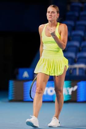 September 26, 2023, Tokyo, Japan: Marta KOSTYUK (UKR) in action against Daria KASATKINA (RUS) during their women s single match for the second day of the TORAY PAN PACIFIC OPEN TENNIS tournament 2023 at the Ariake Coliseum. The tournament is held from September 25 to October 1st. Tokyo Japan - ZUMAm191 20230926_aap_m191_032 Copyright: xRodrigoxReyesxMarinx