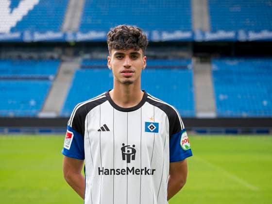 Omar Abdel Megeed HSV 25 09 23, Hamburg, Hamburger SV, HSV team photo appointment, portrait appointment, season 2023 2024 Â