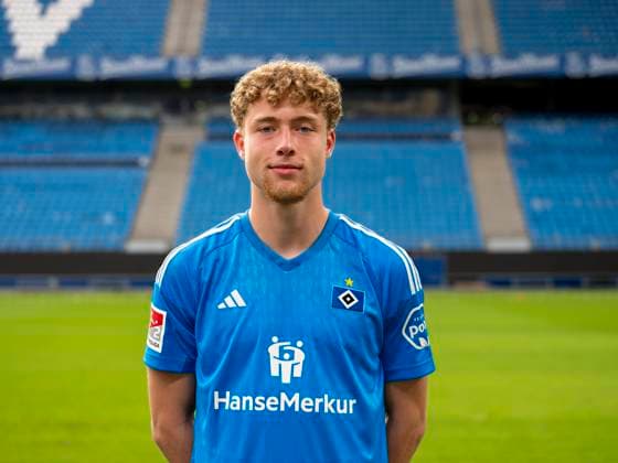 Goalkeeper Hannes Hermann HSV 25 09 23, Hamburg, Hamburger SV, HSV team photo appointment, portrait appointment, season 2023 2024 Â