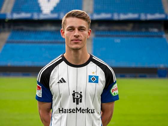 Miro Muheim HSV 25 09 23, Hamburg, Hamburger SV, HSV team photo appointment, portrait appointment, season 2023 2024 Â