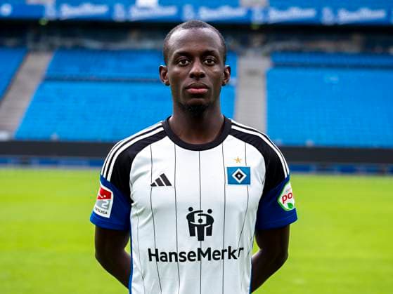 Jean Luc Dompe HSV 25 09 23, Hamburg, Hamburger SV, HSV team photo appointment, portrait appointment, season 2023 2024 Â