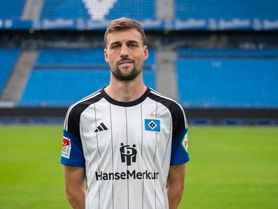 Jonas Meffert HSV 25 09 23, Hamburg, Hamburger SV, HSV team photo appointment, portrait appointment, season 2023 2024 Â