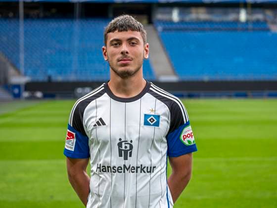 William Mikelbrencis HSV 25 09 23, Hamburg, Hamburger SV, HSV team photo appointment, portrait appointment, season 2023 2024 Â