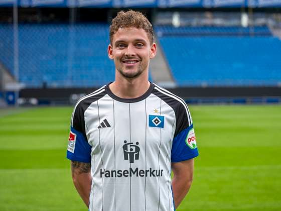 Moritz Heyer HSV 25 09 23, Hamburg, Hamburger SV, HSV team photo appointment, portrait appointment, season 2023 2024 Â