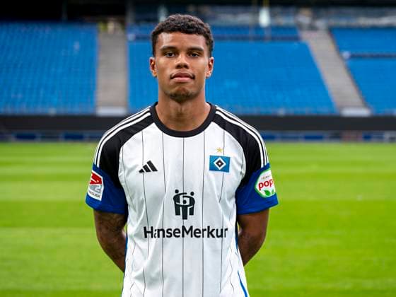 Ransford Königsdörffer HSV 25 09 23, Hamburg, Hamburger SV, HSV team photo appointment, portrait appointment, season 2023 2024 Â