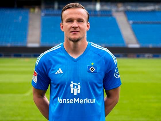 TW Tom Mickel HSV 25 09 23, Hamburg, Hamburger SV, HSV team photo appointment, portrait appointment, season 2023 2024 Â