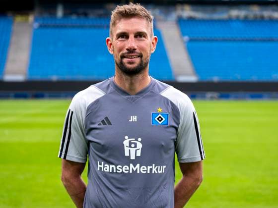 Co coach Julian Hübner HSV 25 09 23, Hamburg, Hamburger SV, HSV team photo appointment, portrait appointment, season 2023 2024 Â