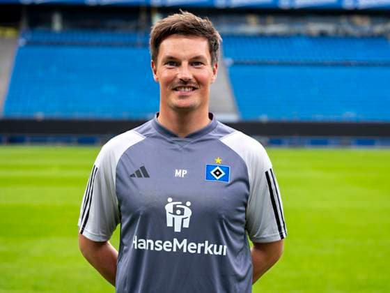 Co coach Merlin Polzin HSV 25 09 23, Hamburg, Hamburger SV, HSV team photo appointment, portrait appointment, season 2023 2024 Â