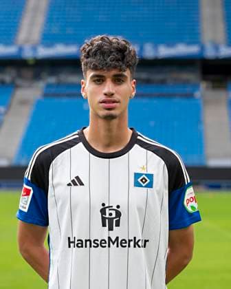 Omar Abdel Megeed HSV 25 09 23, Hamburg, Hamburger SV, HSV team photo appointment, portrait appointment, season 2023 2024 Â