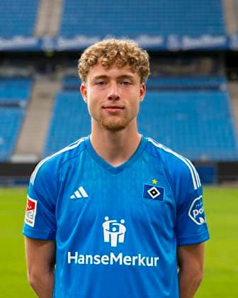 Goalkeeper Hannes Hermann HSV 25 09 23, Hamburg, Hamburger SV, HSV team photo appointment, portrait appointment, season 2023 2024 Â