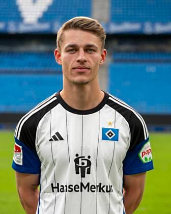 Miro Muheim HSV 25 09 23, Hamburg, Hamburger SV, HSV team photo appointment, portrait appointment, season 2023 2024 Â