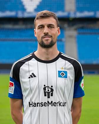 Jonas Meffert HSV 25 09 23, Hamburg, Hamburger SV, HSV team photo appointment, portrait appointment, season 2023 2024 Â