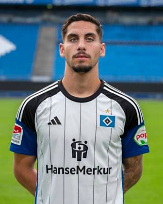 Ludovit Reis HSV 25 09 23, Hamburg, Hamburger SV, HSV team photo appointment, portrait appointment, season 2023 2024 Â