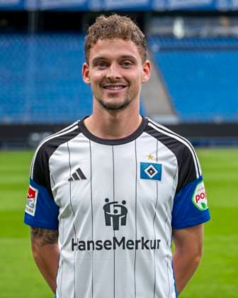 Moritz Heyer HSV 25 09 23, Hamburg, Hamburger SV, HSV team photo appointment, portrait appointment, season 2023 2024 Â