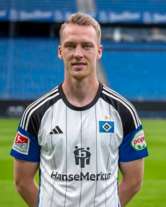 Sebastian Schonlau HSV 25 09 23, Hamburg, Hamburger SV, HSV team photo appointment, portrait appointment, season 2023 2024 Â