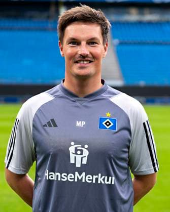Co coach Merlin Polzin HSV 25 09 23, Hamburg, Hamburger SV, HSV team photo appointment, portrait appointment, season 2023 2024 Â