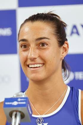 September 27, 2023, Tokyo, Japan: French professional tennis player Caroline GARCIA speaks during a news conference at the Toray Pan Pacific Open Tennis Tournament 2023 in the Ariake Coliseum. The tournament is held from September 25 to October 1st. Tokyo Japan - ZUMAm191 20230927_aap_m191_025 Copyright: xRodrigoxReyesxMarinx