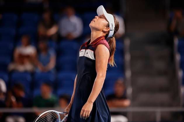 September 27, 2023, Tokyo, Japan: Mai HONTAMA (JPN) in action against Iga SWIATEK (POL) during their women s singles match of the Toray Pan Pacific Open Tennis Tournament 2023 at the Ariake Coliseum. The tournament is held from September 25 to October 1. Swiatek won 6-4, 7-5. Tokyo Japan - ZUMAm191 20230927_aap_m191_062 Copyright: xRodrigoxReyesxMarinx