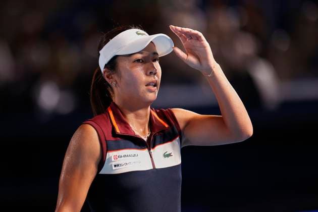 September 27, 2023, Tokyo, Japan: Mai HONTAMA (JPN) in action against Iga SWIATEK (POL) during their women s singles match of the Toray Pan Pacific Open Tennis Tournament 2023 at the Ariake Coliseum. The tournament is held from September 25 to October 1. Swiatek won 6-4, 7-5. Tokyo Japan - ZUMAm191 20230927_aap_m191_063 Copyright: xRodrigoxReyesxMarinx