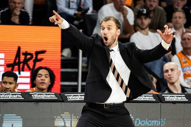 Anton Gavel Ratiopharm Ulm Head Coach GER, Ratiopharm Ulm vs Niners Chemnitz, easycredit 1 Bundesliga Basketball, 1 matchday, season 2023 24, 27 09 2023 Ratiopharm Ulm vs Niners Chemnitz, 1 Basketball Bundesliga, 27 09 2023, 1 matchday Neu Ulm Copyright: xEibner-Pressefoto RogerxBuerkex EP_RBE