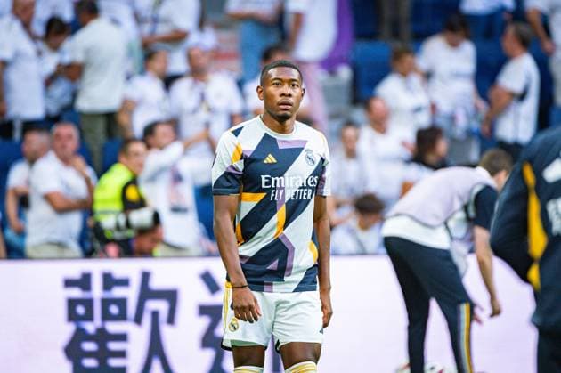Real Madrid vs Las Palmas; Matchday 07 LaLiga EA Sports 2023 2024 David Alaba (Real Madrid) warm up before the football match of Spanish championship La Liga EA Sports between Real Madrid vs Las Palmas played at Bernabeu stadium on September 27, 2023 in Madrid, Spain Madrid Bernabeu Stadium Madrid Spain Copyright: xAlbertoxGardinx AGardin_20230927_football_liga_RealMadrid_vs_LasPalmas_0016