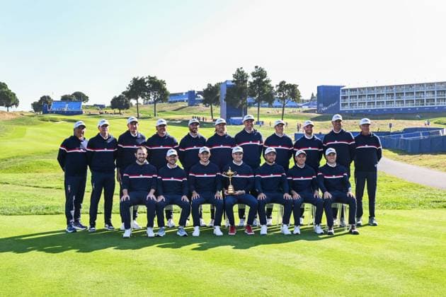 Ryder Cup 2023, Practice and Previews, Golf, Marco Simone Golf & Country Club, Rome, Italy - 28 Sep 2023  Copyright: xGreigxCowie Shutterstockx 14126911b