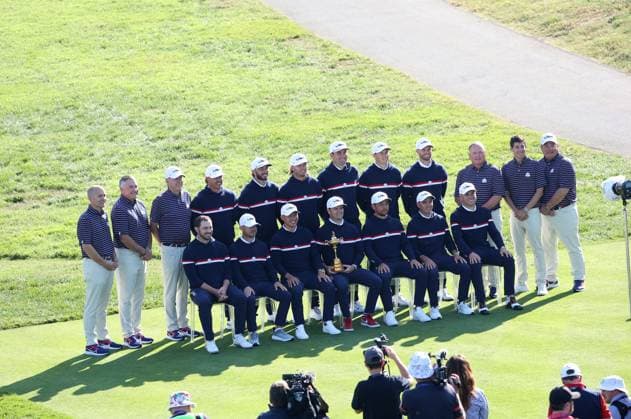 GOLF - Ryder Cup 2023 ROME,ITALY,28.SEP.23 - GOLF - Ryder Cup, preview. Image shows the team of USA.  GEPAxpictures xHansxOberlaender