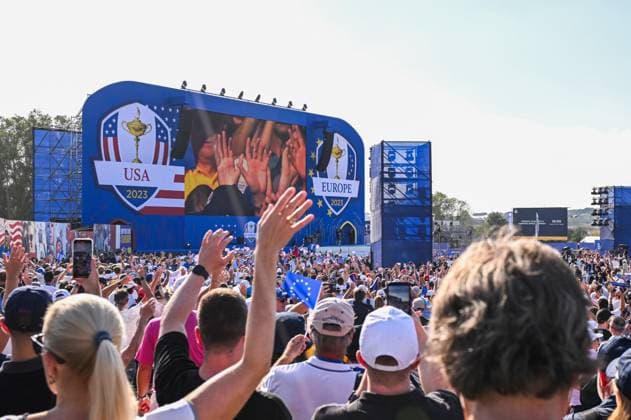 Ryder Cup 2023, Practice and Previews, Golf, Marco Simone Golf & Country Club, Rome, Italy - 28 Sep 2023  Copyright: xGreigxCowie Shutterstockx 14126911au