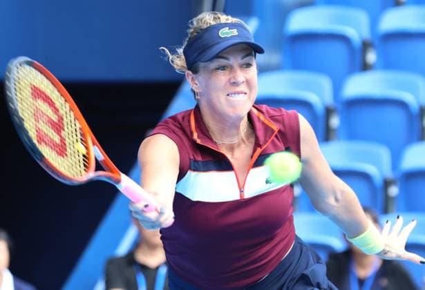 September 29, 2023, Tokyo, Japan - Anastasia Pavlyuchenkova of Russia returns the ball against her compatriot Ekaterina Alexandrova during the quarter final match of the Toray pan Pacific Open tennis tournament at the Ariake Colosseum in Tokyo on Friday, September 29, 2023. (photo by Yoshio Tsunoda AFLO) Noxthirdxpartyxsales  (0306295612st)