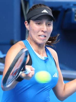 September 29, 2023, Tokyo, Japan - Jessica Pegula of the United States returns the ball against Daria Kasatkina of Russia during the quarter final match of the Toray pan Pacific Open tennis tournament at the Ariake Colosseum in Tokyo on Friday, September 29, 2023. (photo by Yoshio Tsunoda AFLO) Noxthirdxpartyxsales  (0306318869st)