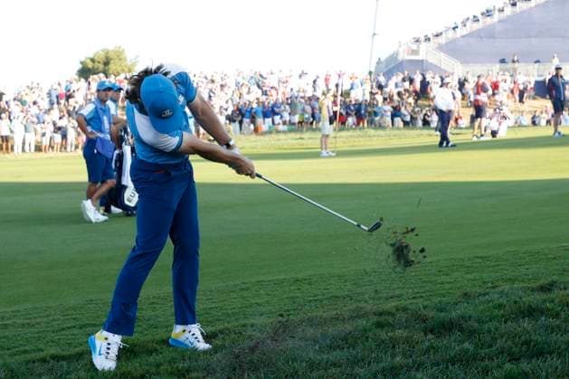 29th September 2023; Marco Simone Golf and Country Club, Guidonia Montecelio, Rome, Italy; The 44th Ryder Cup Matches , Europe versus USA, Day 1; Tommy Fleetwood  ActionPlus12558598 NaFoto