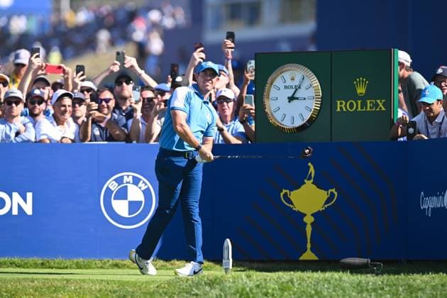 Ryder Cup 2023, Day One, Afternoon Fourballs, Golf, Marco Simone Golf & Country Club, Rome, Italy - 29 Sep 2023  Copyright: xGreigxCowie Shutterstockx 14130252n