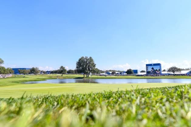8th hole during the Ryder Cup 2023 at Marco Simone Golf & Country Club on September 29, 2023 in Rome Italy.  Copyright: xFabrizioxCorradetti IPAxSportx x xx IPA_40653951 IPA_IPA40653951